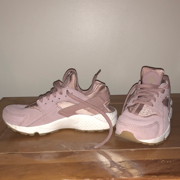 pink suede huaraches